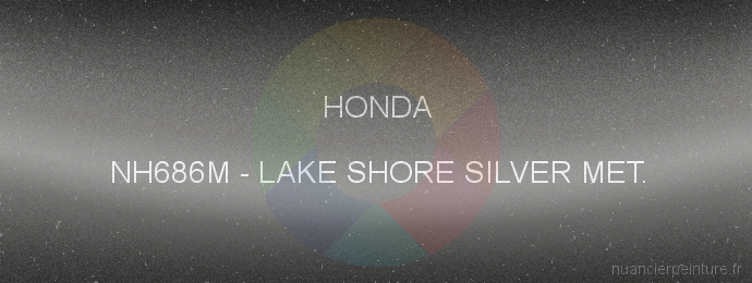 Peinture Honda NH686M Lake Shore Silver Met.