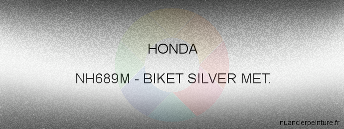 Peinture Honda NH689M Biket Silver Met.