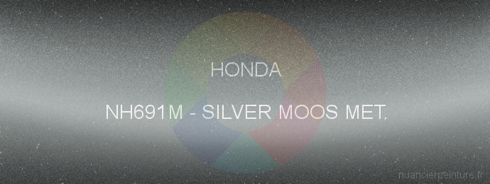 Peinture Honda NH691M Silver Moos Met.