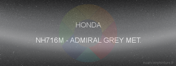 Peinture Honda NH716M Admiral Grey Met.