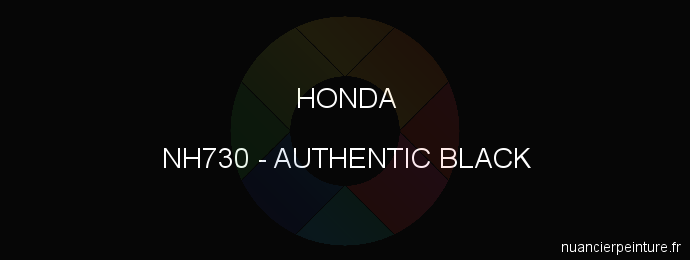Peinture Honda NH730 Authentic Black