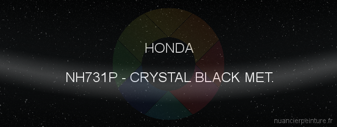 Peinture Honda NH731P Crystal Black Met.