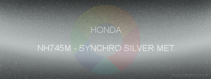 Peinture Honda NH745M Synchro Silver Met.