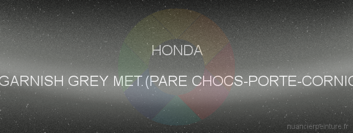 Peinture Honda NH761M Garnish Grey Met.(pare Chocs-porte-cornice Vetro)