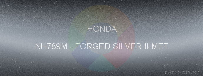 Peinture Honda NH789M Forged Silver Ii Met.