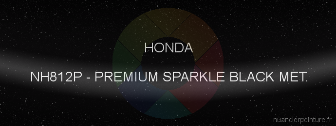 Peinture Honda NH812P Premium Sparkle Black Met.