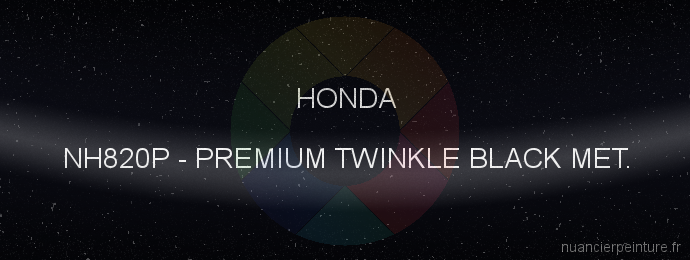 Peinture Honda NH820P Premium Twinkle Black Met.