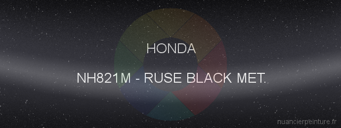Peinture Honda NH821M Ruse Black Met.