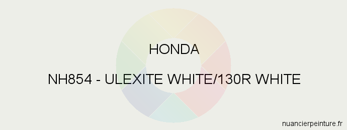 Peinture Honda NH854 Ulexite White/130r White