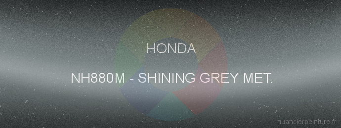 Peinture Honda NH880M Shining Grey Met.