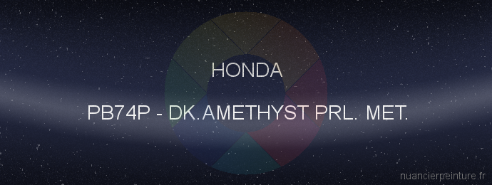 Peinture Honda PB74P Dk.amethyst Prl. Met.