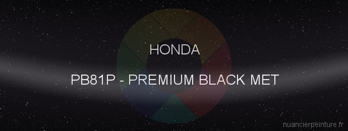 Peinture Honda PB81P Premium Black Met