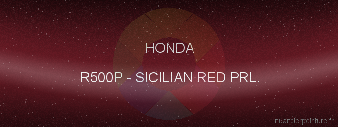 Peinture Honda R500P Sicilian Red Prl.