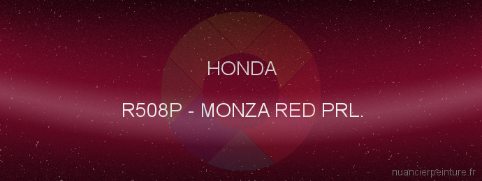 Peinture Honda R508P Monza Red Prl.