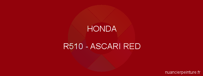 Peinture Honda R510 Ascari Red