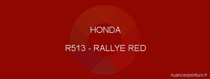Peinture Honda R513 Rallye Red