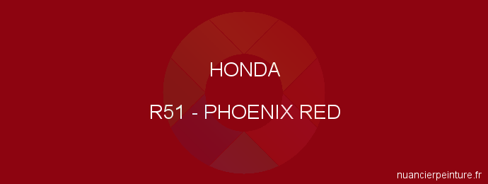 Peinture Honda R51 Phoenix Red