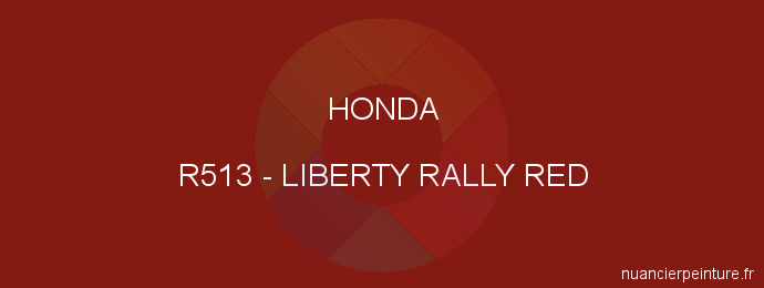 Peinture Honda R513 Liberty Rally Red