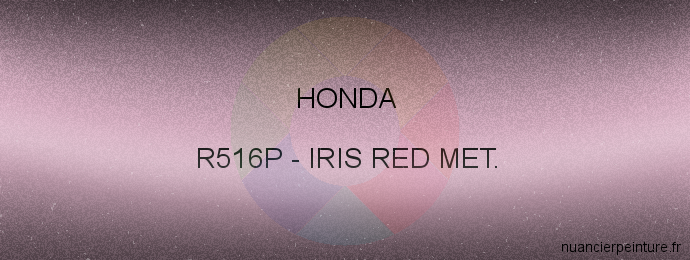 Peinture Honda R516P Iris Red Met.
