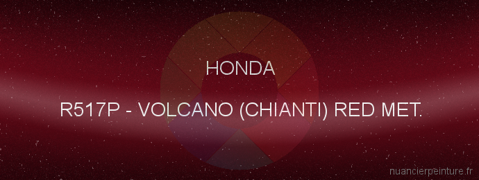 Peinture Honda R517P Volcano (chianti) Red Met.