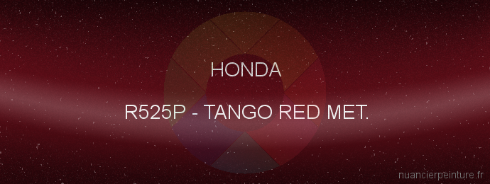 Peinture Honda R525P Tango Red Met.
