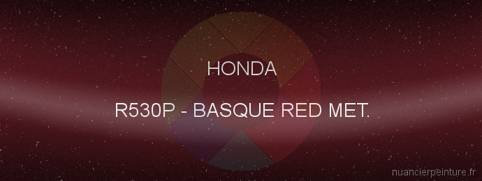 Peinture Honda R530P Basque Red Met.