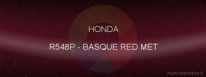 Peinture Honda R548P Basque Red Met