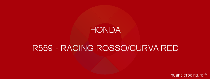 Peinture Honda R559 Racing Rosso/curva Red