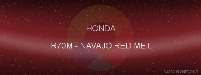 Peinture Honda R70M Navajo Red Met.