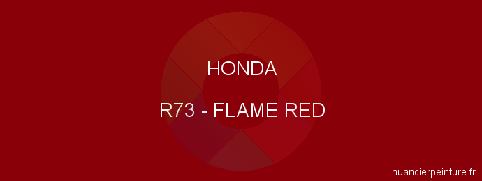 Peinture Honda R73 Flame Red