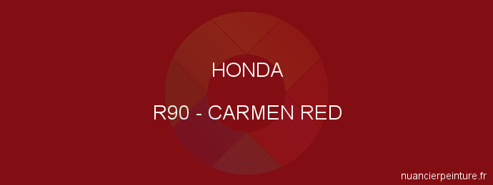 Peinture Honda R90 Carmen Red