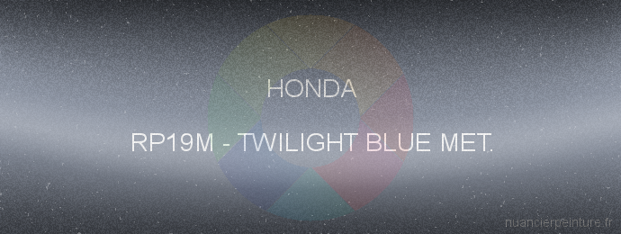 Peinture Honda RP19M Twilight Blue Met.