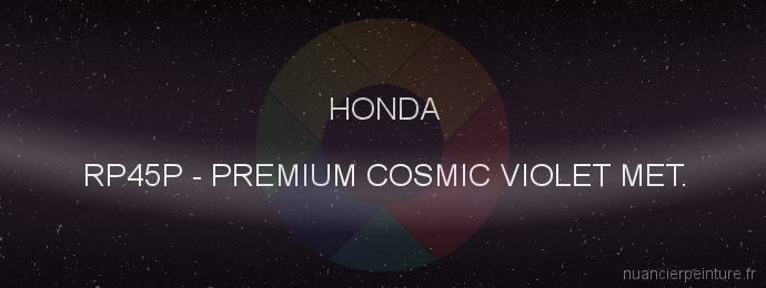 Peinture Honda RP45P Premium Cosmic Violet Met.