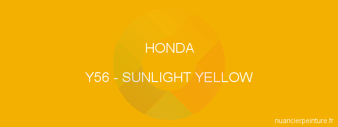 Peinture Honda Y56 Sunlight Yellow