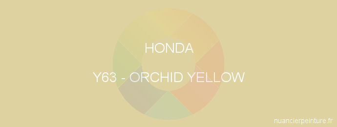 Peinture Honda Y63 Orchid Yellow