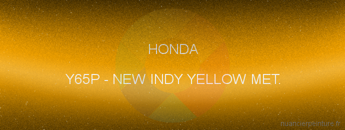 Peinture Honda Y65P New Indy Yellow Met.