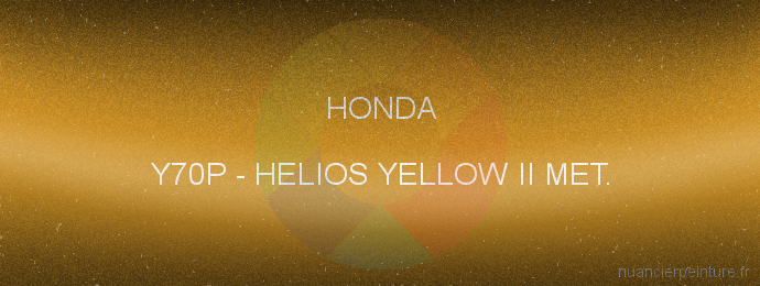 Peinture Honda Y70P Helios Yellow Ii Met.