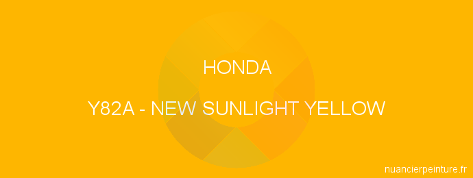 Peinture Honda Y82A New Sunlight Yellow
