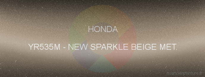 Peinture Honda YR535M New Sparkle Beige Met.
