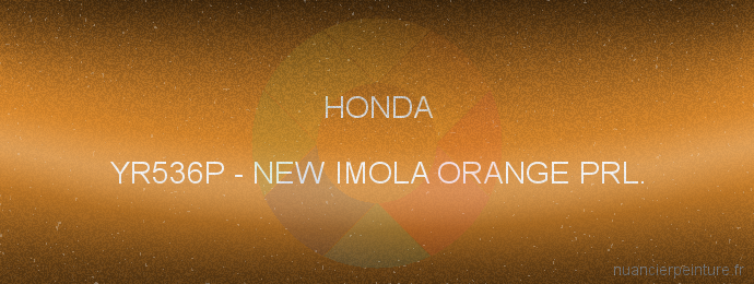 Peinture Honda YR536P New Imola Orange Prl.