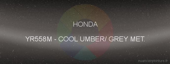 Peinture Honda YR558M Cool Umber/ Grey Met.