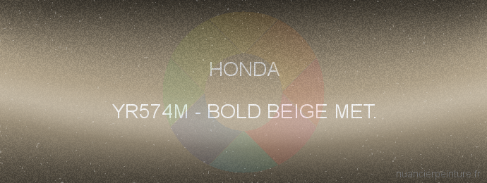 Peinture Honda YR574M Bold Beige Met.