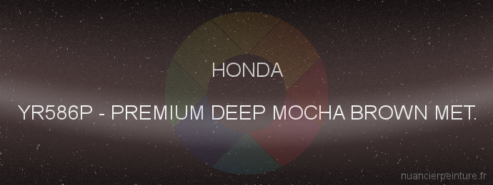 Peinture Honda YR586P Premium Deep Mocha Brown Met.