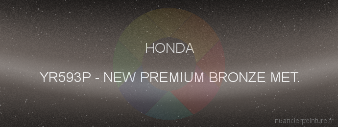 Peinture Honda YR593P New Premium Bronze Met.