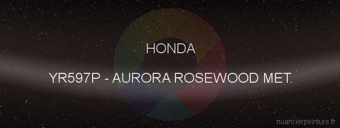 Peinture Honda YR597P Aurora Rosewood Met.