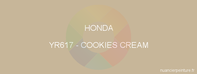 Peinture Honda YR617 Cookies Cream