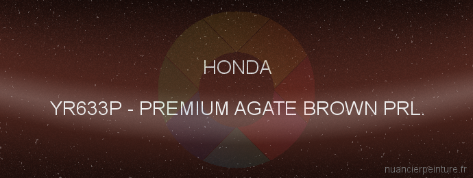 Peinture Honda YR633P Premium Agate Brown Prl.