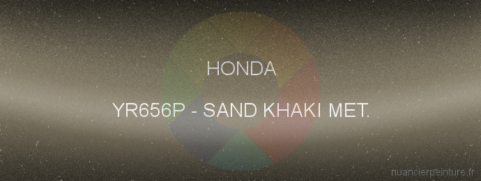 Peinture Honda YR656P Sand Khaki Met.