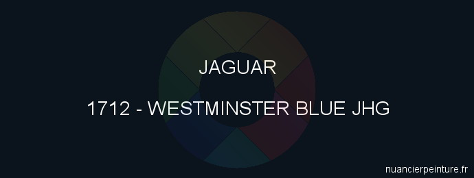 Peinture Jaguar 1712 Westminster Blue Jhg