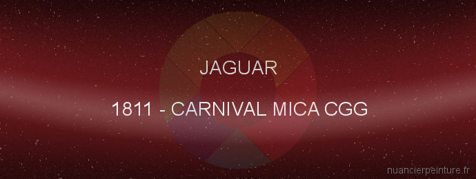 Peinture Jaguar 1811 Carnival Mica Cgg